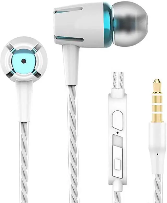 Alt view image 5 of 7 - Headphones Earphones Earbuds Earphones Noise Islating High Definition Stereo for Samsung iPhoneiPad iPod and Mp3 Players Mixed Color 4 Pairs