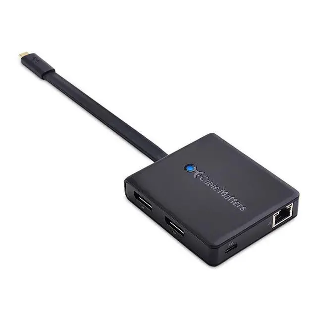 Main image of Dual Monitor USB C Hub USB C Dock with Dual 4K DisplayPort 2X USB 20 Ethernet and 60W Charging Thunderbolt 3 Port Compatible for Windows and Linux