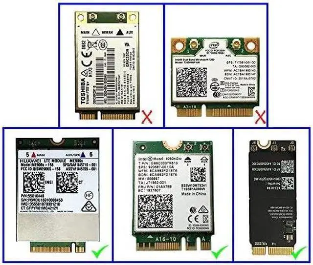 Alt view image 7 of 7 - IPEX MHF4 Antenna WiFi Cable for NGFFM2 WiFiWLAN Card Module IPEX MHF4 Internal Antenna for NGFFM2 Intel 7260 7265 8260 8265 9260 9560 AX200 WiFi WLAN Card M2M