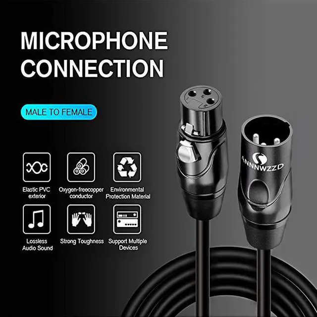 Main image of XLR Microphone CableXLR Male to Female Microphone Cable 15M50FT