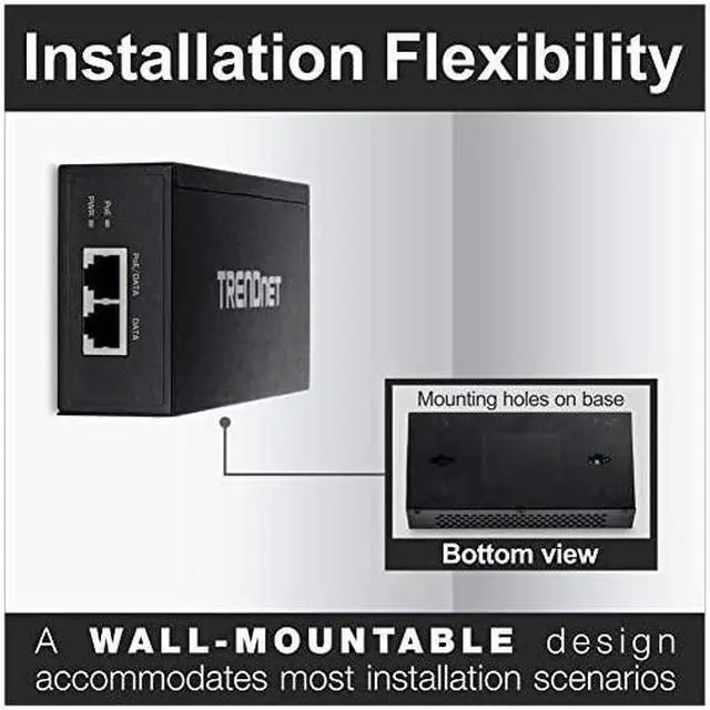 Alt view image 4 of 7 - Gigabit Ultra PoE+ Injector TPE117GI Supplies PoE 154WPoE+ 30W or Ultra PoE 60W Network a PoE device Up to 100m 328 ft Supports IEEE 8023af802atUltra PoE Plug Play Black