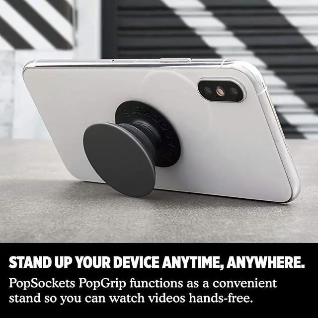 Alt view image 7 of 7 - PopGrip with Swappable Top for Phones Tablets Black