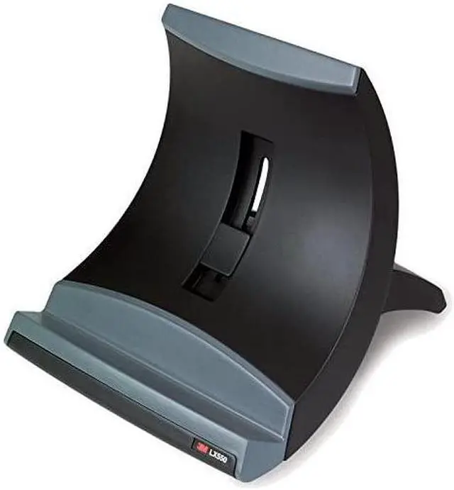 Main image of Laptop Stand, Raise Screen Height to Reduce Neck Strain, Position Laptop for Use as Second Monitor or for Zoom Calls, Small Footprint, Sturdy Design, Non-Skid Base, Easy Set-up, Black (LX550)