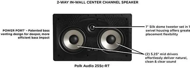 Alt view image 3 of 5 - RC60i InCeiling Speakers with 255CRT InCeiling Center Channel Speaker