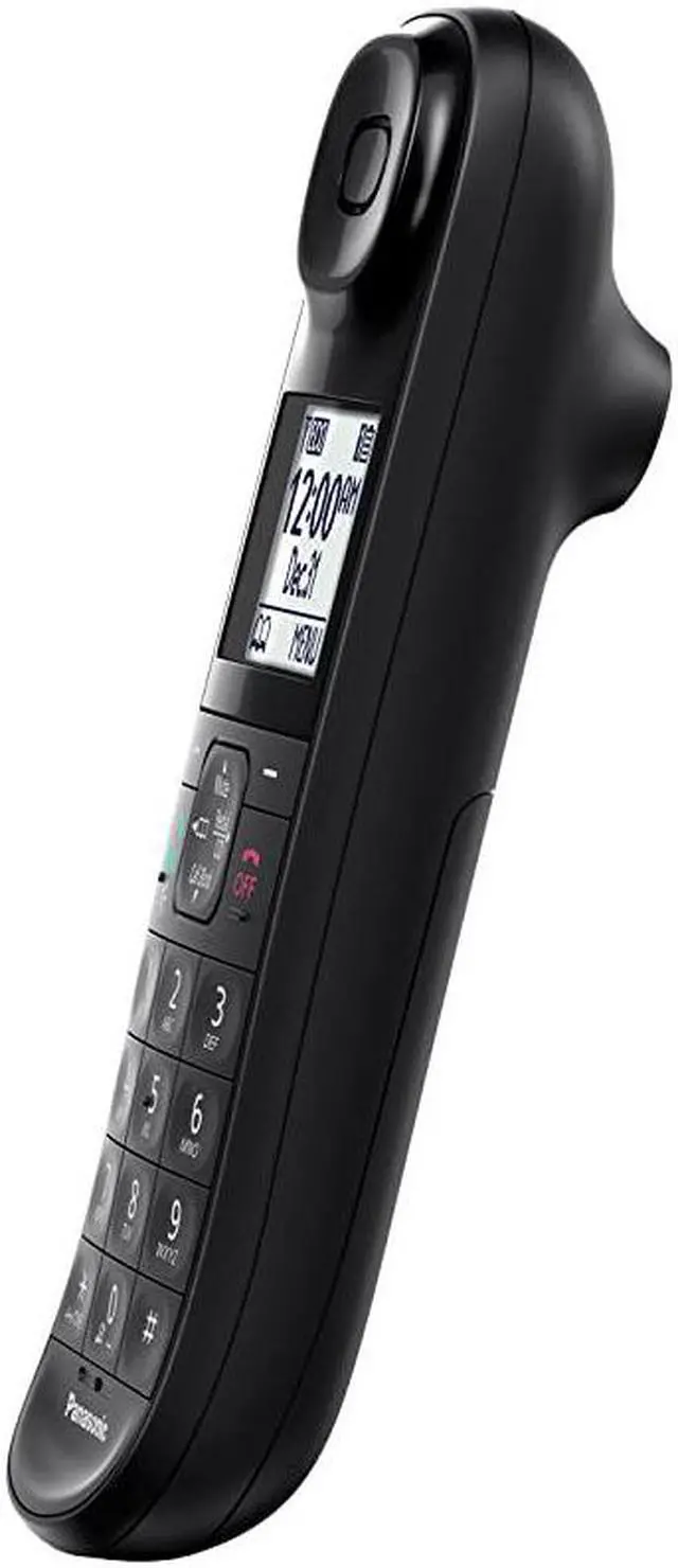 Alt view image 6 of 7 - Cordless Phone Handset Accessory Compatible with KXTGL432 KXTGL433 Series Cordless Phone Systems KXTGLA40B Black