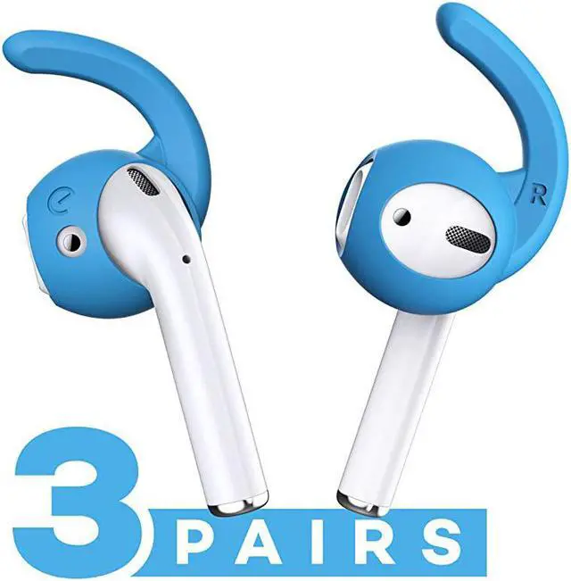 Main image of 20 Ear Hooks and Covers Accessories Compatible with Apple AirPods 1 amp 2 or EarPods HeadphonesEarphonesEarbuds 3 Pairs Sky Blue