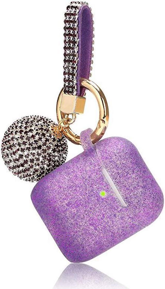 Purple glitter best sale airpod case