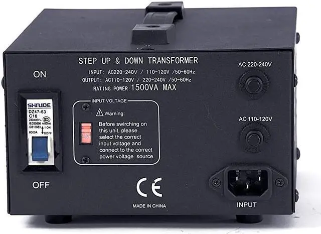 Alt view image 2 of 2 - 1500 Watt Voltage Converter Transformer by  Step UpDown 110V220V Circuit Breaker Protection Heavy Duty Convertingbox Technology Perfect Converter 5Years Warranty