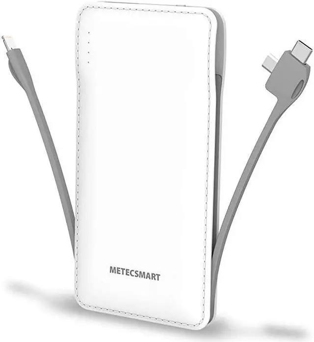 Main image of Portable Charger with Built in Cable  Portable Charger for iPhone 10000mah Power Bank iPhone Charger Portable Type C Battery Pack Charger USB C Cell Phone Charger Portable