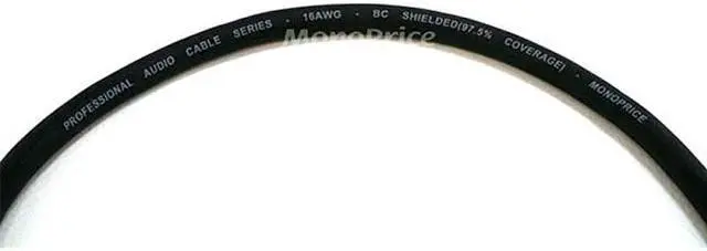 Alt view image 3 of 3 - XLR Female to RCA Male Cable - 15 Feet - Black With E21Gold Plated Connectors | 16AWG Shielded Twisted Pair Oxygen-Free Copper Braid Conductors - Premier Series