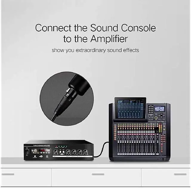 Alt view image 3 of 3 - XLR Microphone CableXLR Male to Female Microphone Cable 15M50FT