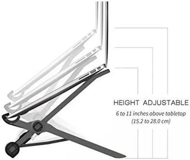 Alt view image 3 of 7 - Laptop Stand Adjustable and Portable Laptop Stand PC and MacBook Stand Made in USA