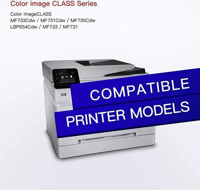 Alt view image 4 of 7 - Compatible Toner Cartridge Replacement for 046 046H CRG046 for Color ImageCLASS MF733Cdw MF731Cdw MF735Cdw LBP654Cdw Laser Printer Black Cyan Magenta Yellow