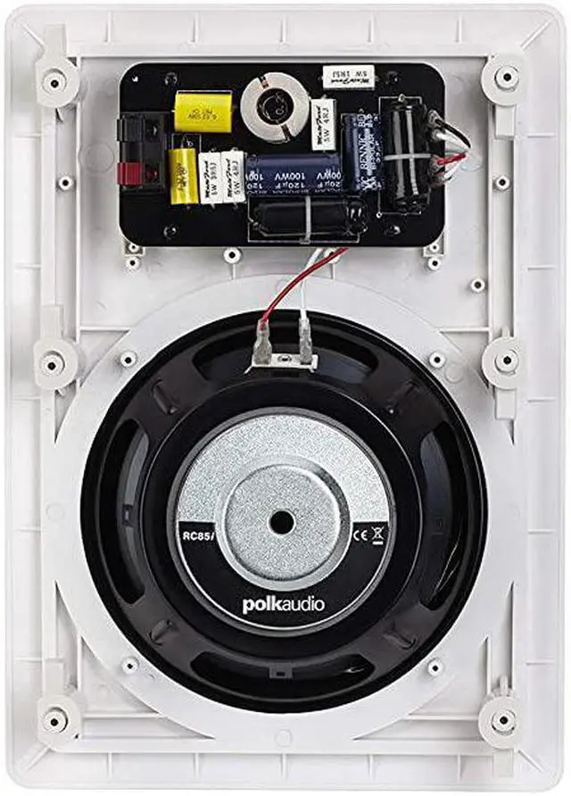 Alt view image 6 of 7 - RC85i 2way Premium InWall 8Speakers Pair | Perfectfor Dampand Humid IndoorOutdoor Placement White PaintableGrille