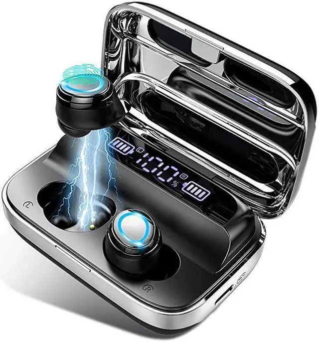 Main image of Earbuds, Bluetooth 5.0 Earbuds with 126H Playtime, Bluetooth Headphones TWS Stereo Noise Cancelling Earphones in Ear with Mic, USB-C Charging Case, IP7 Waterproof Headset for Sports