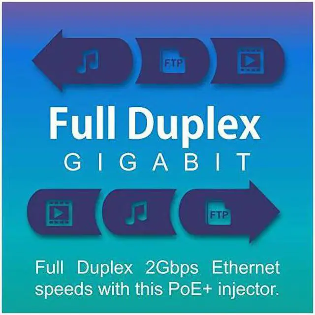 Alt view image 2 of 7 - Gigabit Power Over Ethernet Plus Injector TPE115GI Converts NonPoe Gigabit to Poe+ or PoE Gigabit Supplies PoE 154W or PoE+ 30W Power Network Distances Up to 100 M 328 ftBlack