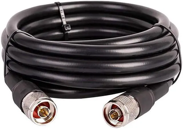 Main image of KMR400 Coax Extension Cable N Male to N Male Connector 50 Ohm Pure Copper Low Loss Coaxial Cables for 3G4G5GLTEGPSWiFiRFHamRadio to Antenna or Phone Signal Booster Use Not for TV
