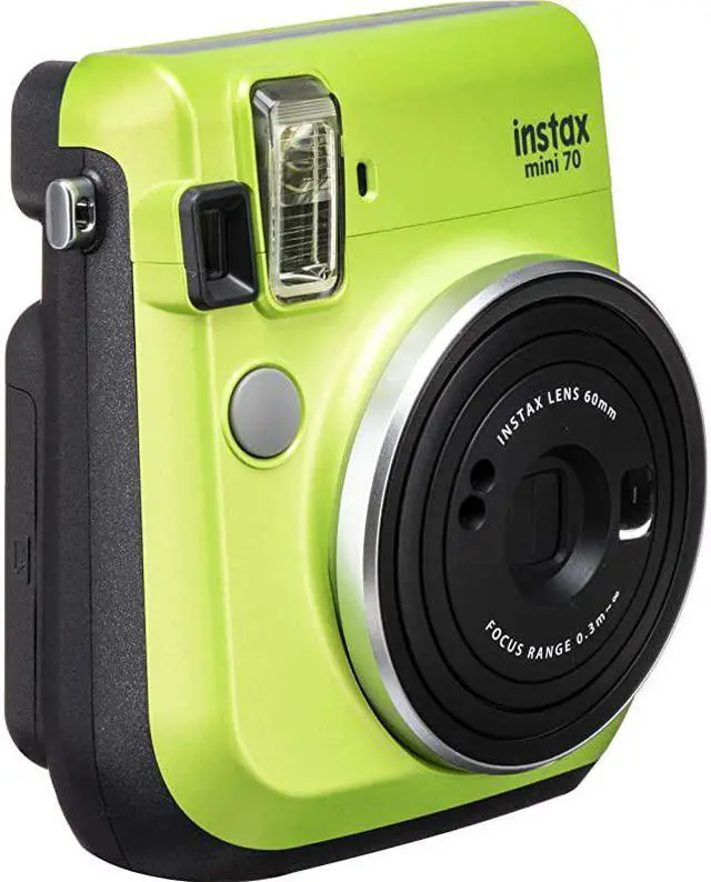 Alt view image 3 of 6 - Instax Mini 70 Instant Film Camera Kiwi Green and Instax Mini Rainbow Film Value Pack 10 Images