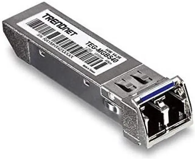 Main image of SFP to RJ45 MiniGBIC Single Mode LC Module TEGMGBS40 Up to 40 km SingleMode Fiber LC ConnectorType Connect with a Standard MiniGBIC Slot Duplex LC Connector Lifetime Protection