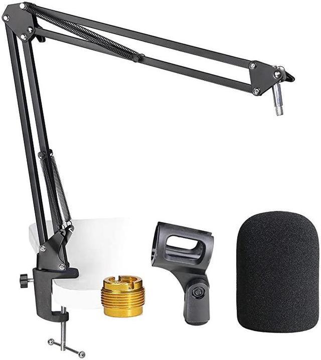 AT2020 Mic Stand with Pop Filter Microphone Boom Arm with Foam Windscreen for AT2020 USB+ AT2035 Condenser Microphone by Microphones - Newegg.com