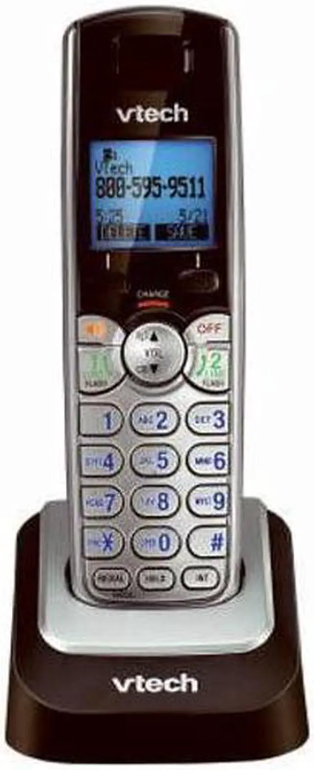 Main image of DS6101 Accessory Cordless Handset SilverBlack | Requires a DS6151 Series Phone System to Operate