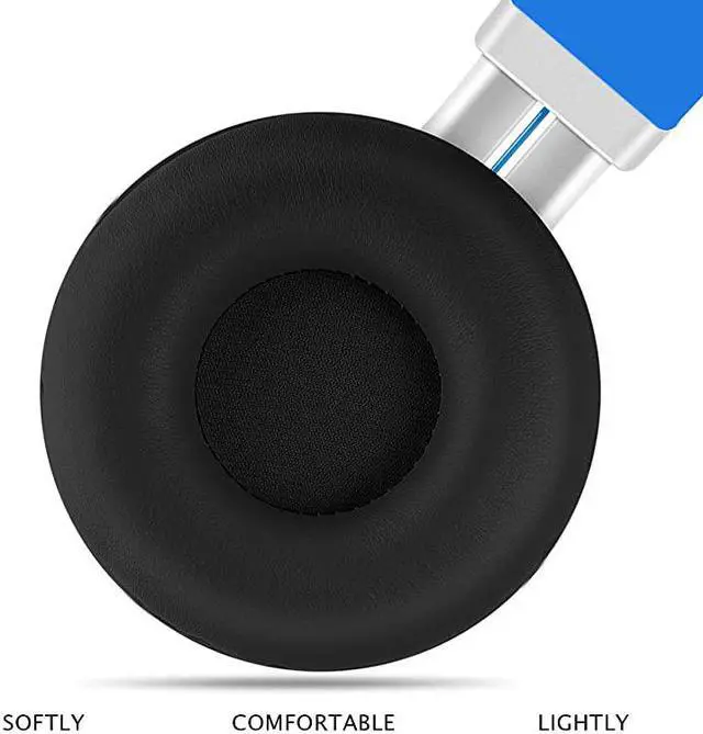 Alt view image 2 of 7 - C8 Wired Headphones with Microphone and Volume Control Folding Lightweight Headset for Cellphones Tablets Chromebook Smartphones Laptop Computer PC Mp3/4 (Black/Blue)