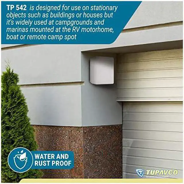 Alt view image 7 of 7 - TP542 DualBand 13dBi Outdoor Directional Panel Antenna 24GHz 5GHz WiFi Wireless Network Signal Booster Pole or Wall Mount Weatherproof HighGain LongRange wNFemale Connector