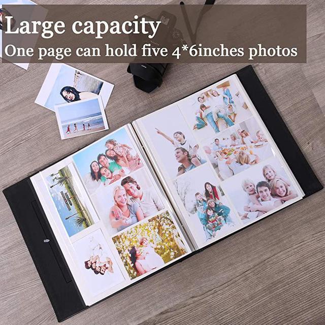 NeweggBusiness - Self Adhesive Stick Photo Album Magnetic Scrapbook DIY  Anniversary Memory Book for Baby Wedding Family Albums Holds 3x5 4x6 5x7  6x8 8x10 Photos Red Large