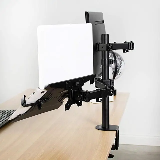 Alt view image 5 of 7 - Universal Adjustable 10 to 156 inch Laptop Mount Holder for VESA Compatible Monitor Arms Notebook Tray StandLAP3