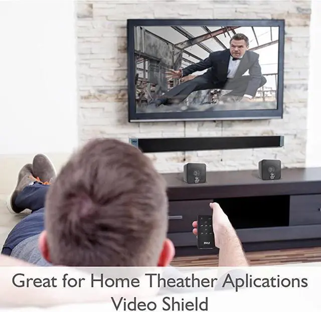 Alt view image 6 of 6 - Mini Cube Bookshelf Speakers Paper Cone Driver 200 Watt Power 8 Ohm Impedance Video Shielding Home Theater Application and Audio Stereo Surround Sound System 1 Pair Pyle PCBBK Black