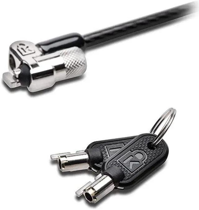Alt view image 2 of 5 - Cable Lock for HP Laptops Lenovo Asus Acer Other Devices NEW Smaller Stronger Pivoting Lock head K65035AM