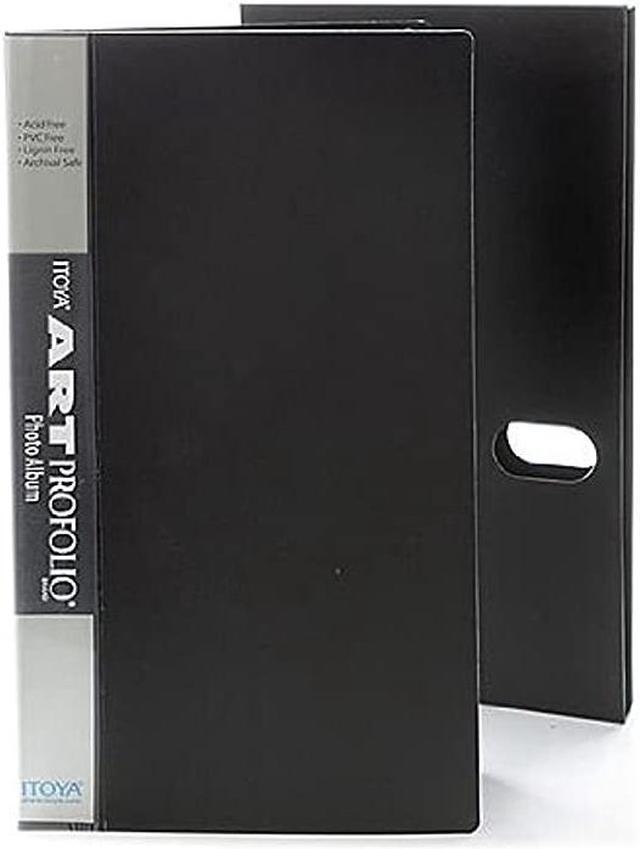 Itoya OL-120 Art Profolio Photo Album 3 4x6 inches Photos Per Page with  Protective Sleeve 120 Pockets Black