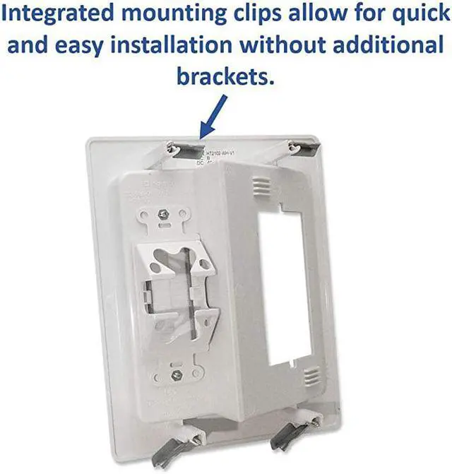 Alt view image 4 of 7 - Home Office Theater Home Theater In Wall TV Power Kit White 51 HT2102WHV1