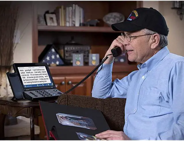 Alt view image 5 of 6 - 2400i Captioned Telephone Large TouchScreen Captioned Telephone with 40dB Amplification