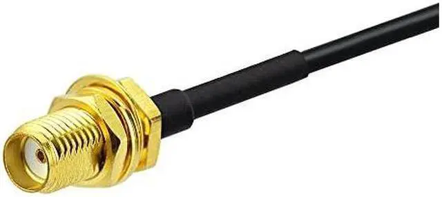 Alt view image 4 of 5 - SMA Male to SMA Female Bulkhead Mount RG174 Antenna Extension Cable 3m 10 feet (2-Pack) Compatible with 4G LTE Router Gateway Modem Mobile Cellular Receiver