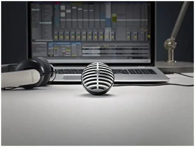 Alt view image 5 of 7 - MV5 Digital Condenser Microphone Gray + USB amp Lightning Cable