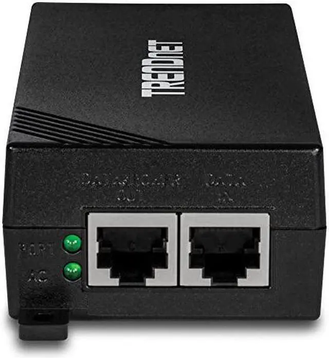 Alt view image 7 of 7 - Gigabit Power Over Ethernet Plus Injector TPE115GI Converts NonPoe Gigabit to Poe+ or PoE Gigabit Supplies PoE 154W or PoE+ 30W Power Network Distances Up to 100 M 328 ftBlack
