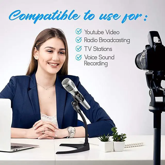 Alt view image 4 of 7 - Universal Adjustable Desktop Microphone Stand Tabletop Mic Holder Low Profile Mic Stand wFlexible 82 Gooseneck Mount U Shape Base Table Tops Desk Podium Counter Use  PMKS8X2 Pair
