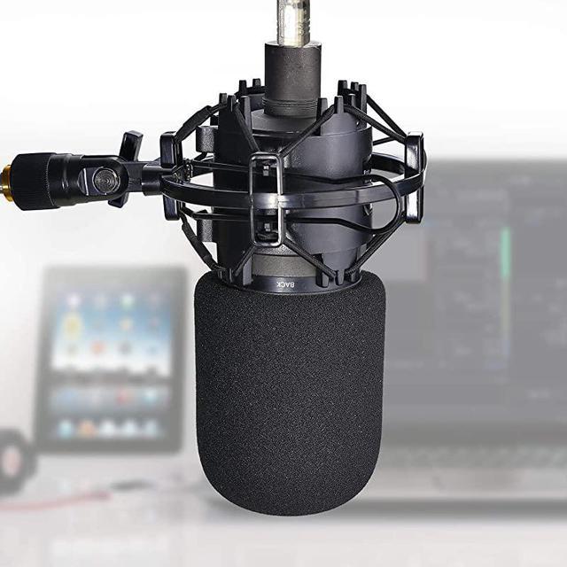 YSHARES Mic Stand With Pop Filter, Boom Arm, And Foam Windscreen For AT2020  Usb Webcam+ AT2035 Condenser Microphones From Promic, $27.13