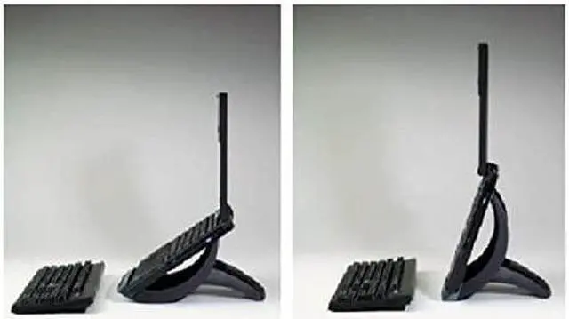 Alt view image 2 of 5 - Laptop Stand, Raise Screen Height to Reduce Neck Strain, Position Laptop for Use as Second Monitor or for Zoom Calls, Small Footprint, Sturdy Design, Non-Skid Base, Easy Set-up, Black (LX550)