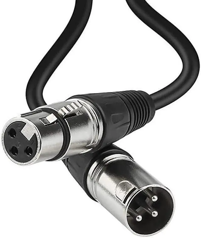 Alt view image 3 of 7 - XLR Cable Colored Microphone Patch Cable 50 feet XLR Male to Female mic Cables6Pack 3 pin Double Shielded Balanced DMX CablesXLR Cables