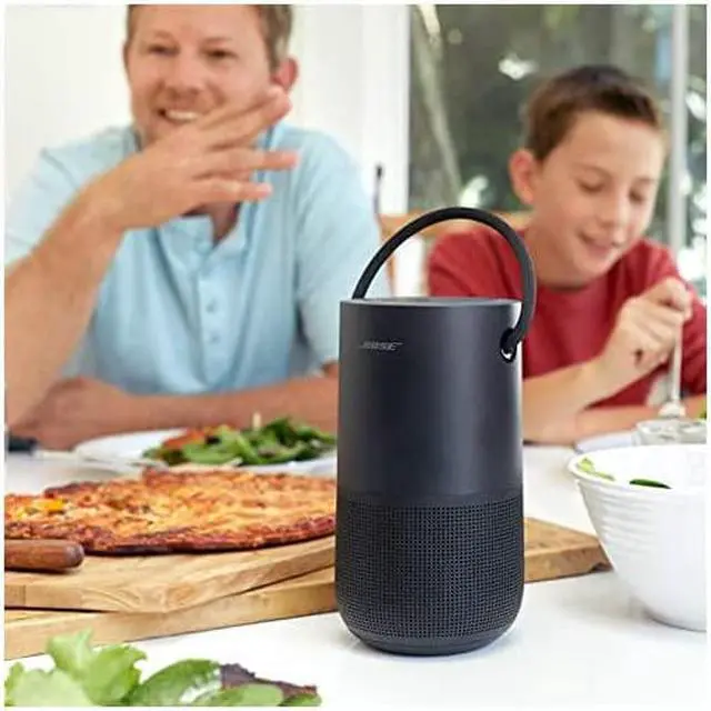 Alt view image 6 of 6 - Portable Smart Speaker — Wireless Bluetooth Speaker with Alexa Voice Control Built-In, Black