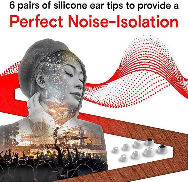 Alt view image 4 of 7 - NRG X Wood Earbuds Wired with Microphone Stereo in Ear Headphones for Computer Laptop Noise Isolating Earphones for Android Cell Phone with Booming Bass White