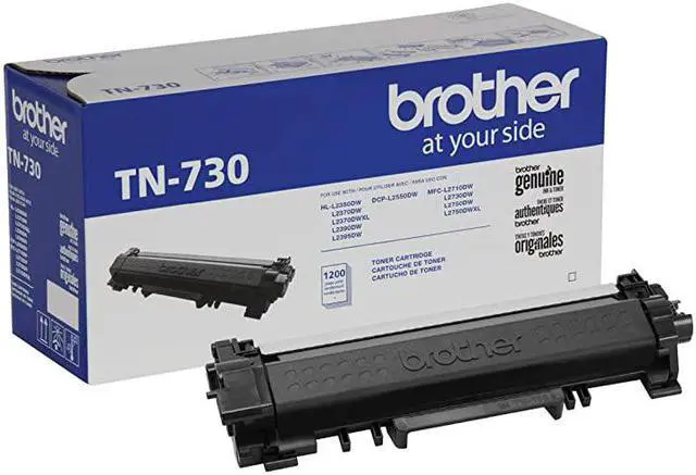 Main image of Genuine Standard Yield Toner Cartridge TN730 Replacement Black Toner Page Yield Up To 1200 Pages  Dash Replenishment Cartridge