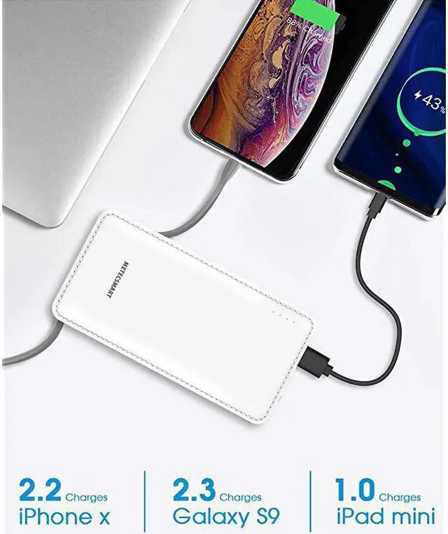 Alt view image 6 of 7 - Portable Charger with Built in Cable  Portable Charger for iPhone 10000mah Power Bank iPhone Charger Portable Type C Battery Pack Charger USB C Cell Phone Charger Portable