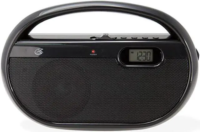 Main image of Inc. R602B Portable AM/FM Radio with Digital Clock and Line Input (Black)