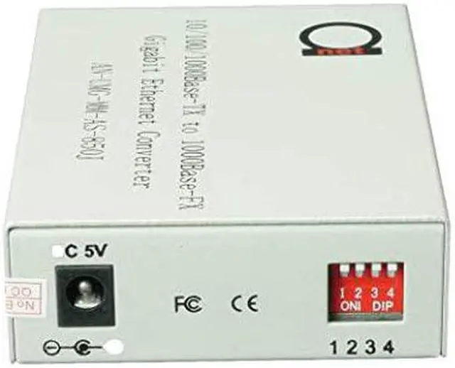 Alt view image 5 of 7 - SC 850nm Gigabit Fiber Media Converter Builtin SC Fiber Module 550m 034 Miles to UTP Cat5e Cat6 101001000 RJ45 Auto Sensing Gigabit | Fast Ethernet Speed Jumbo Frame LLF
