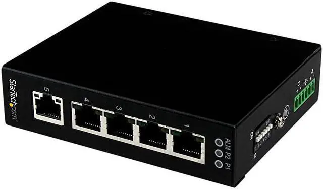 Main image of com 5 Port Unmanaged Industrial Gigabit Ethernet Switch - DIN Rail / Wall-Mountable Network Switch - Rugged IP30 Gigabit Switch (IES51000)