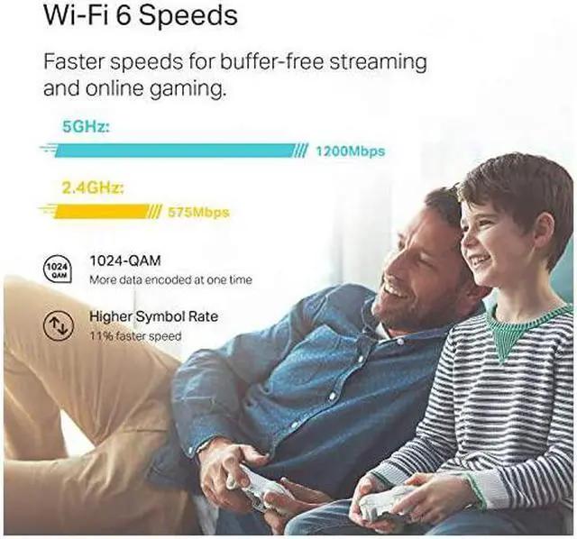 Alt view image 5 of 7 - Deco WiFi 6 Mesh WiFi SystemDeco X20 Covers up to 5800 SqFt AX1800 WiFi 6 Replaces WiFi Routers and WiFi Extenders Parental Control Works with Alexa 3Pack