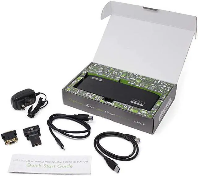 Alt view image 6 of 6 - USB 3.0 Universal Laptop Docking Station for Windows and Mac (Dual Monitor: HDMI and DVI/HDMI/VGA, Gigabit Ethernet, Audio, 6 USB Ports) - Horizontal